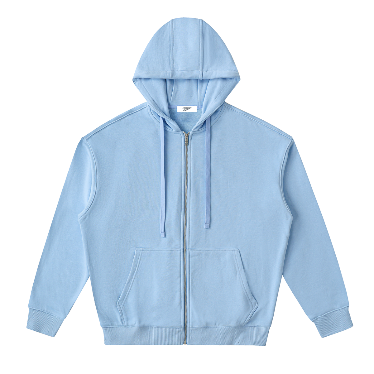Drop-Shoulder Zip Up Hoodies