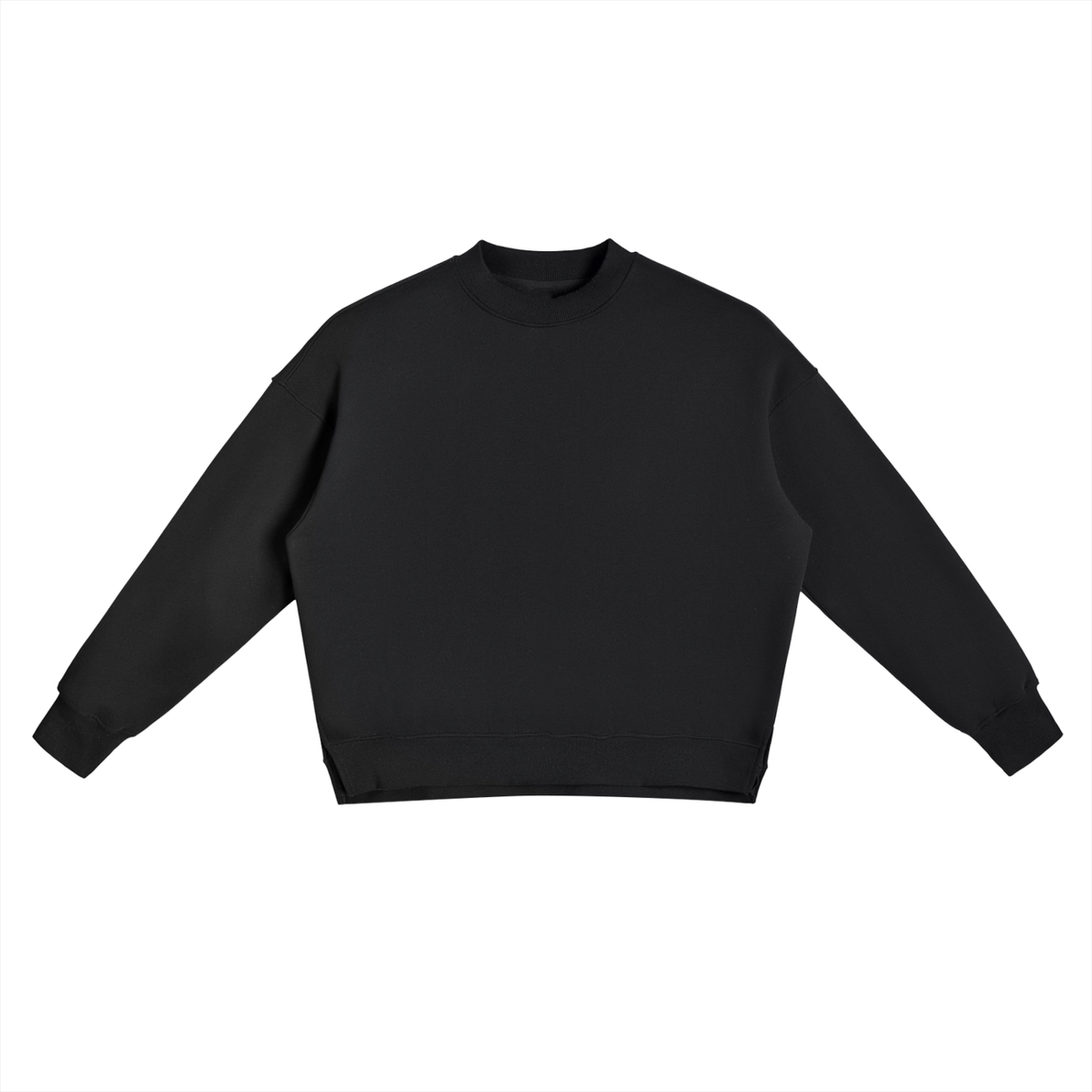 Side Slit Crew Sweatshirt