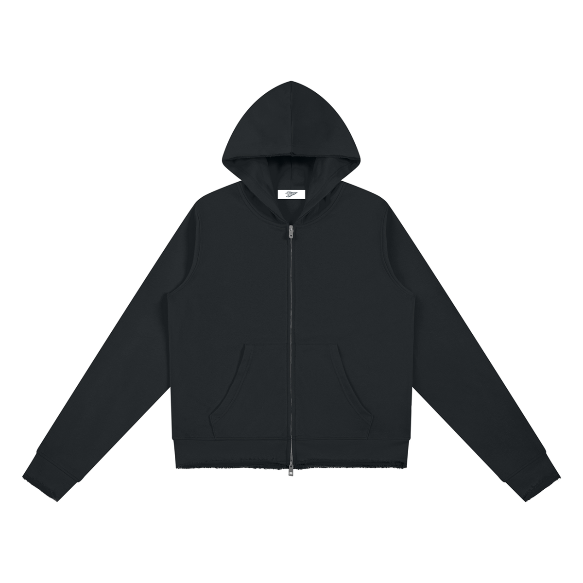 WMNS Raw Edge Full Zip Hoodie