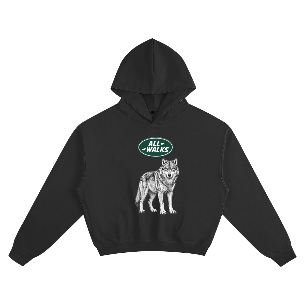 All Walks Cotton Cropped Hoodie