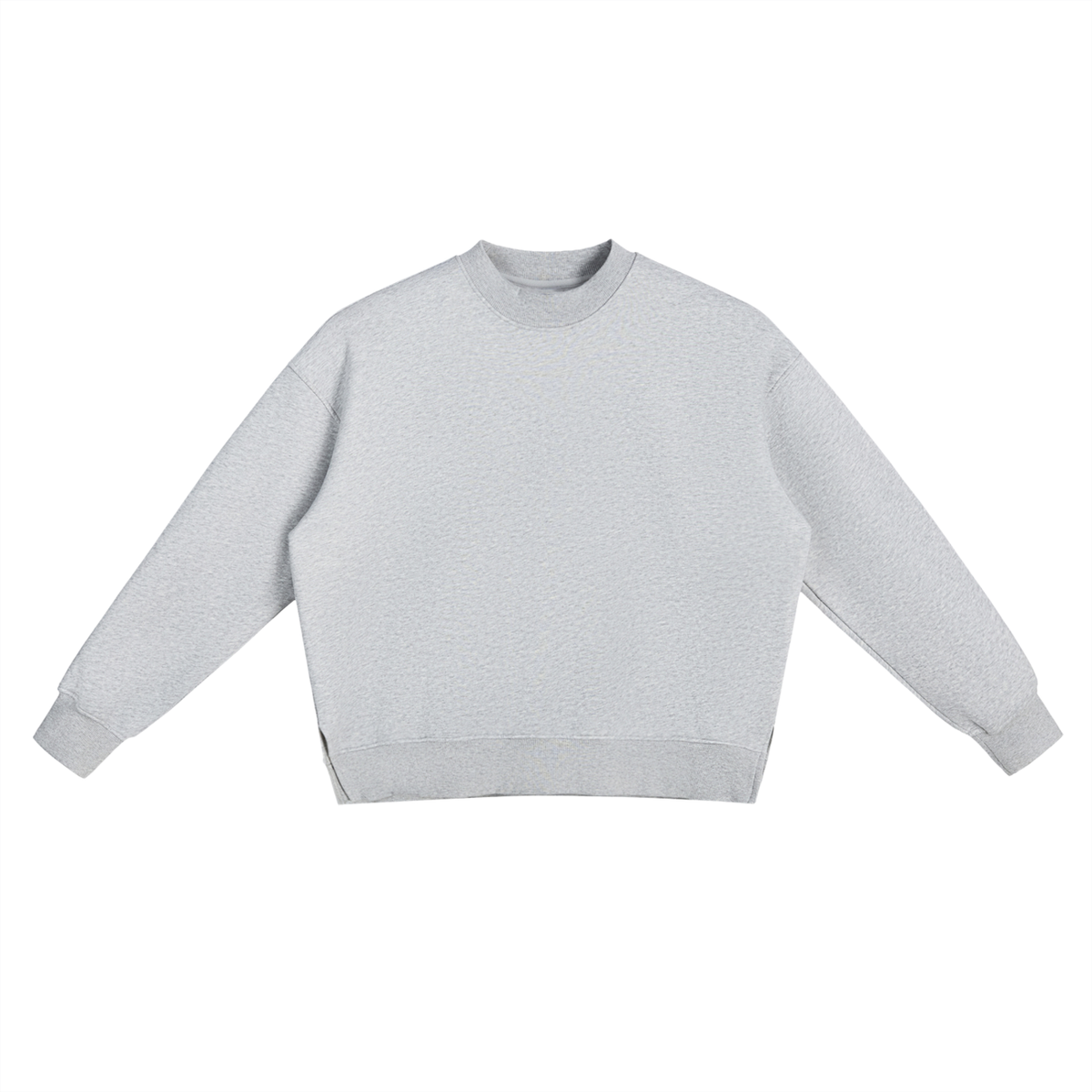 Side Slit Crew Sweatshirt