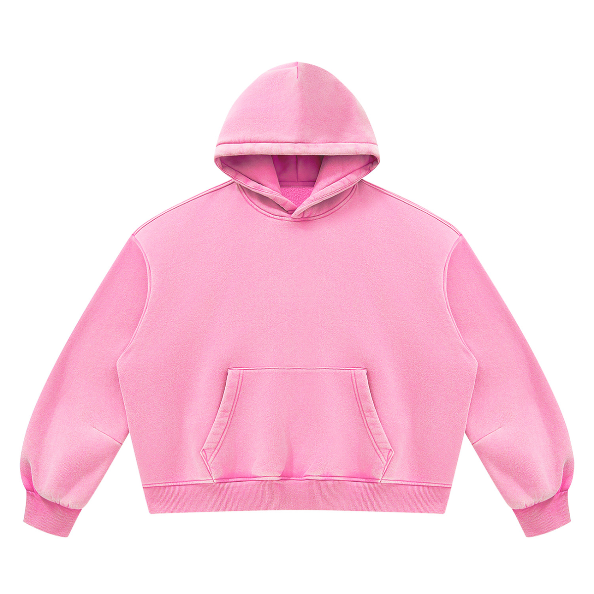 Vintage Wash Boxy Fleece Hoodie