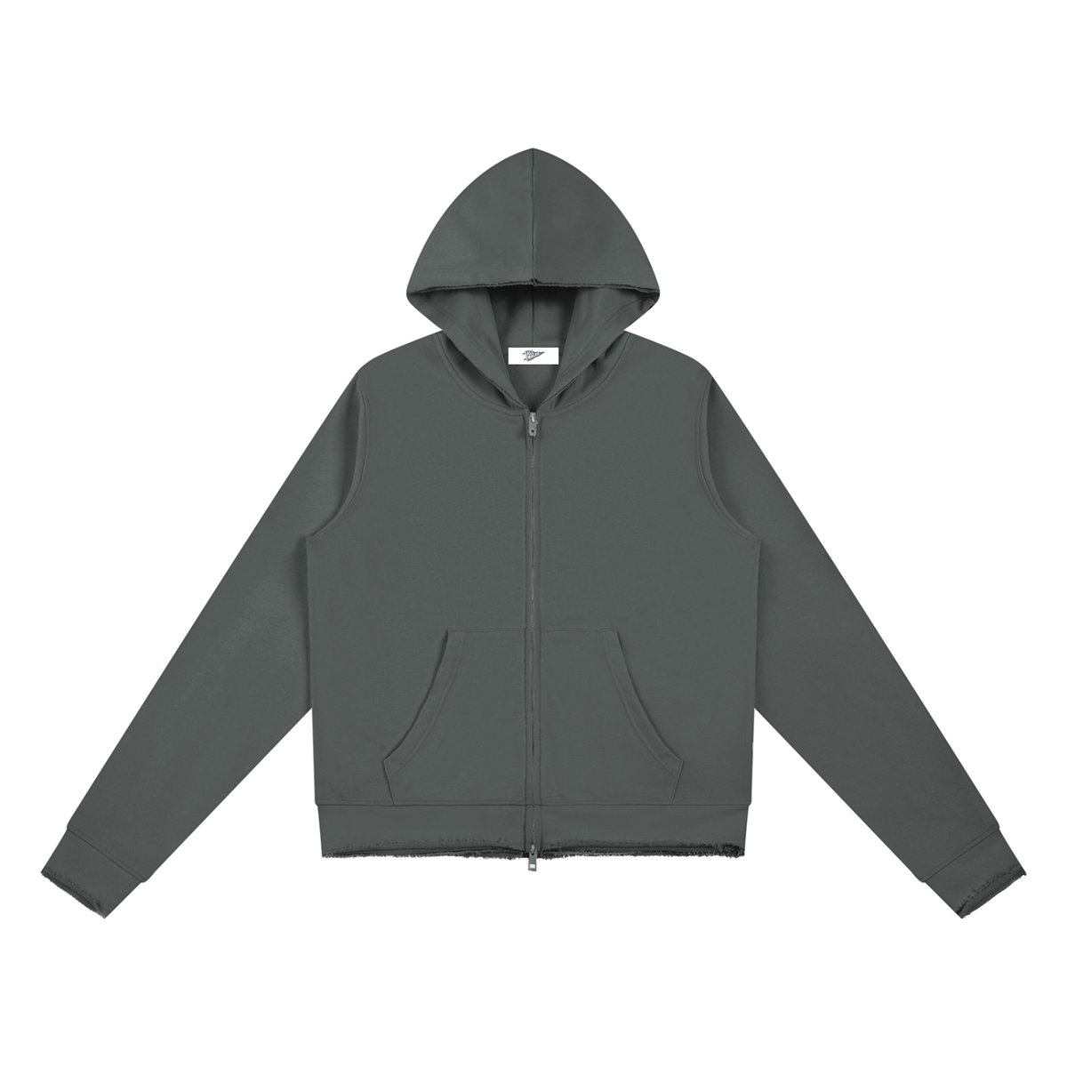 WMNS Raw Edge Full Zip Hoodie