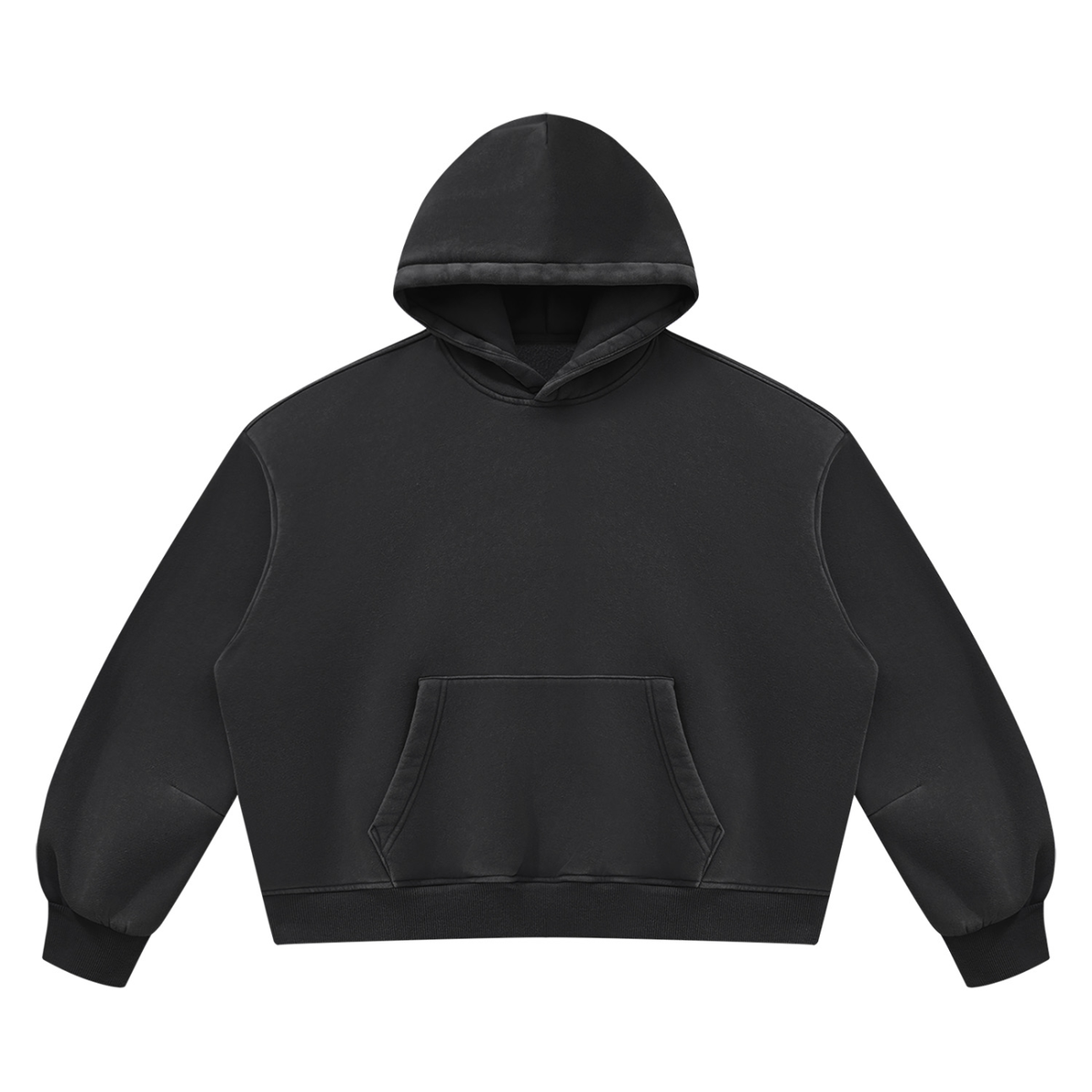 Vintage Wash Boxy Fleece Hoodie