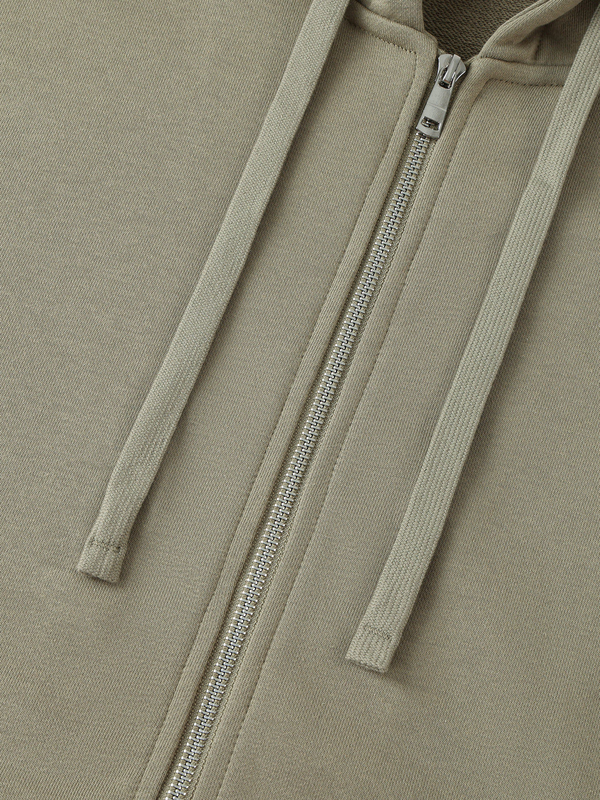 Drop-Shoulder Zip Up Hoodies